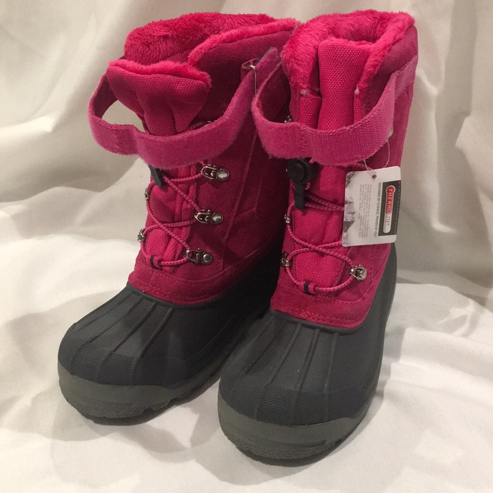 Land’s End Fuchsia Snow Boots